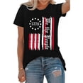thumbnail image 1 of XCHQRTI Vintage 4th of July Women T-Shirt We The People 1776 Patriotic Graphic Tees Short Sleeve Casual Tshirt, 1 of 7