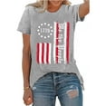 thumbnail image 1 of XCHQRTI Vintage 4th of July Women T-Shirt We The People 1776 Patriotic Graphic Tees Short Sleeve Casual Tshirt, 1 of 7