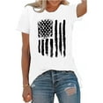 thumbnail image 1 of XCHQRTI Vintage 4th of July Women T-Shirt We The People 1776 Patriotic Graphic Tees Short Sleeve Casual Tshirt, 1 of 7