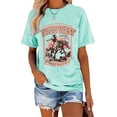 thumbnail image 1 of XCHQRTI Western Shirts Women Graphic Tees Casual Cowboy Rodeo Tshirts Desert Cactus Vintage Short Sleeve Tee Tops, 1 of 8
