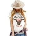 thumbnail image 1 of XCHQRTI Western Shirts Women Graphic Tees Casual Cowboy Rodeo Tshirts Desert Cactus Vintage Short Sleeve Tee Tops, 1 of 7