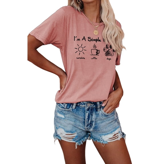 XCHQRTI Women Grow Graphic Tshirt Short Sleeve Print Shirt Casual Nature Tee Tops