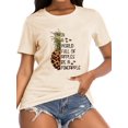 thumbnail image 1 of XCHQRTI Women Pineapple Tshirt Short Sleeve Graphic Tees Ladies Tee Shirt Summer Tops, 1 of 4