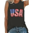 thumbnail image 1 of XCHQRTI Women's 4th of July Tank Tops Graphic USA We The People 1776 Shirts Patriotic Sleeveless Tee, 1 of 7