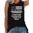 thumbnail image 1 of XCHQRTI Women's 4th of July Tank Tops Graphic USA We The People 1776 Shirts Patriotic Sleeveless Tee, 1 of 7