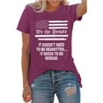 thumbnail image 1 of XCHQRTI Women's Merica Shirt American Flag Tee Short Sleeve 4th of July Patriotic Shirts, 1 of 7