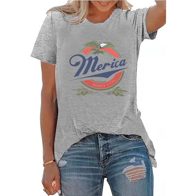 fourth of july womens t shirt
