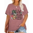 thumbnail image 1 of XCHQRTI Womens Daisy Tshirt Graphic Plus Size Casual Shirt Oversized Short Sleeve Summer Flower Tops, 1 of 3