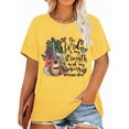 thumbnail image 1 of XCHQRTI Womens Daisy Tshirt Graphic Plus Size Casual Shirt Oversized Short Sleeve Summer Flower Tops, 1 of 3