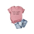 thumbnail image 1 of XCHQRTI Womens Graphic Tshirts This Week Letter Short Sleeve Ladies Tops, 1 of 4