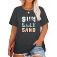thumbnail image 1 of XCHQRTI Womens Plus Size Summer Sunset Graphic Tees Faith T-Shirts Christian Oversized Short Sleeve Tops, 1 of 7