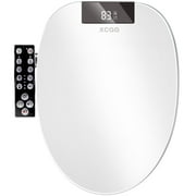 XCQQ Bidet Toilet Seat Elongated,Unlimited Warm Water,Soft Close Toilet Lid,Electronic Heated,Display Screen,Warm Air Dryer,Multiple Cleaning Methods,LED Night Light,Electric Toilet Seat with Bidet