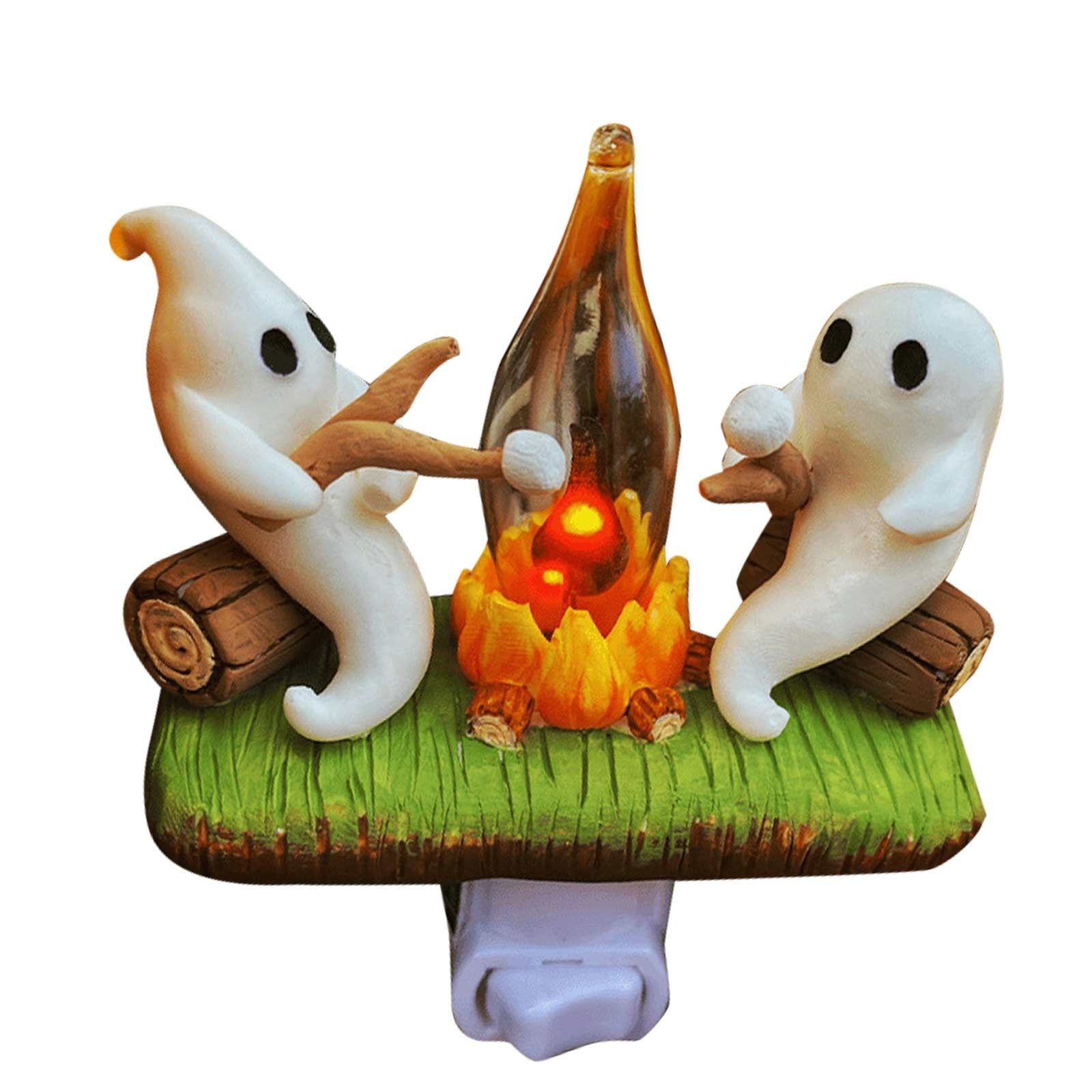 XCXyan Halloween Ghost Bonfire Flashing Night Light, Halloween Campfire