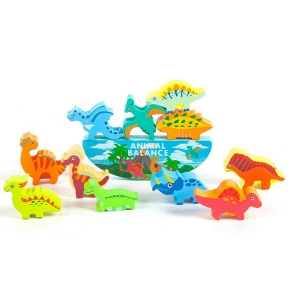 XCYIXU Children's Building Blocks Animal and Dinosaur Balance Block Set