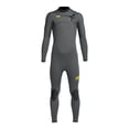 thumbnail image 1 of XCel Comp 4/3mm youth chest zip full wetsuit 12 Graphite, 1 of 2