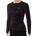 thumbnail image 1 of XCel Women's Longsleeve Wetsuit jacket w/cinch cord 22 Black/eggplant, 1 of 4