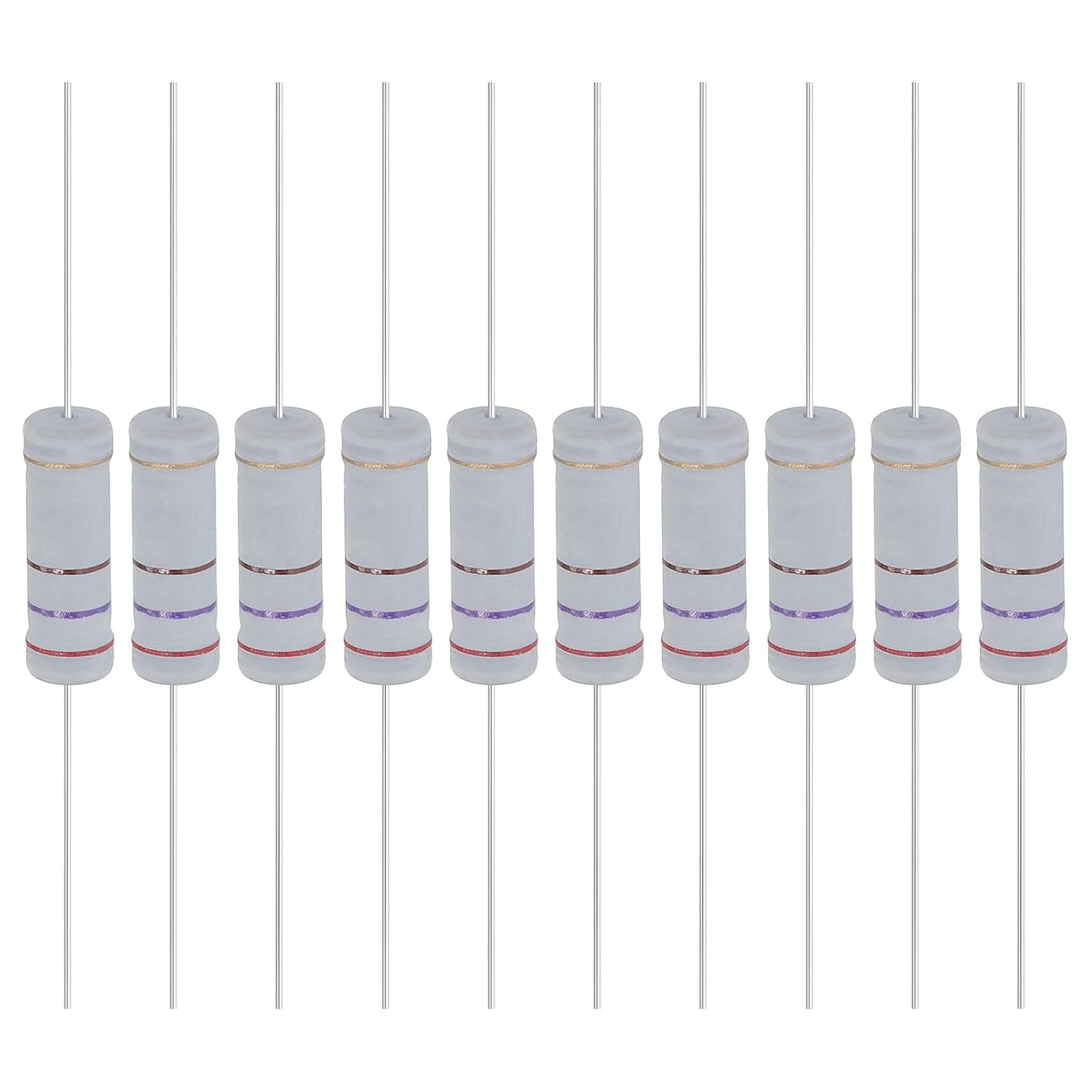 Lot De 100 Résistances 2W 68 Ohm - Film Métal Oxyde - Tolérance 5% - Axiales - NEUF Marque Uxcell