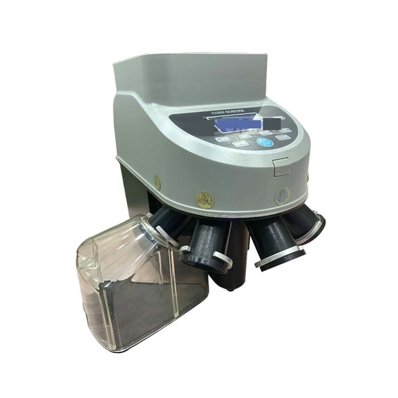 XD-1000 Automatic High-speed Coin Sorting Machine, Electric Mixed Coin Value Sorter, Professional Coin Counter 7-digit Number ,Heavy Duty Build