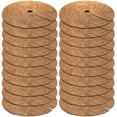 thumbnail image 1 of CD-20 Pack 12 Inch Coconut Fibers Mulch Ring Tree Protector Mat, Plant Cover Mulch Mat Weed Mats Coco Coir Mulch Ring Mat for Cypress, Landscaping, Tree Disc Plant Cover, Soil*1, 1 of 7