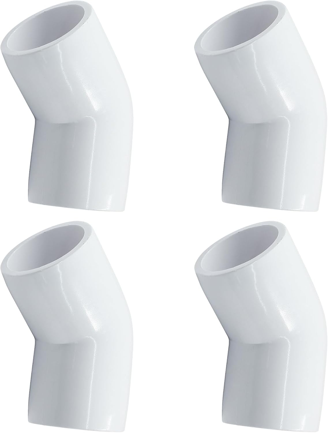 XD 4 Pcs 1 2 Inch 45 Degree Elbow PVC Pipe Fitting 2 Way Furniture xd-4-pcs-1-2-inch-45-degree-elbow-pvc-pipe-fitting-2-way-furniture