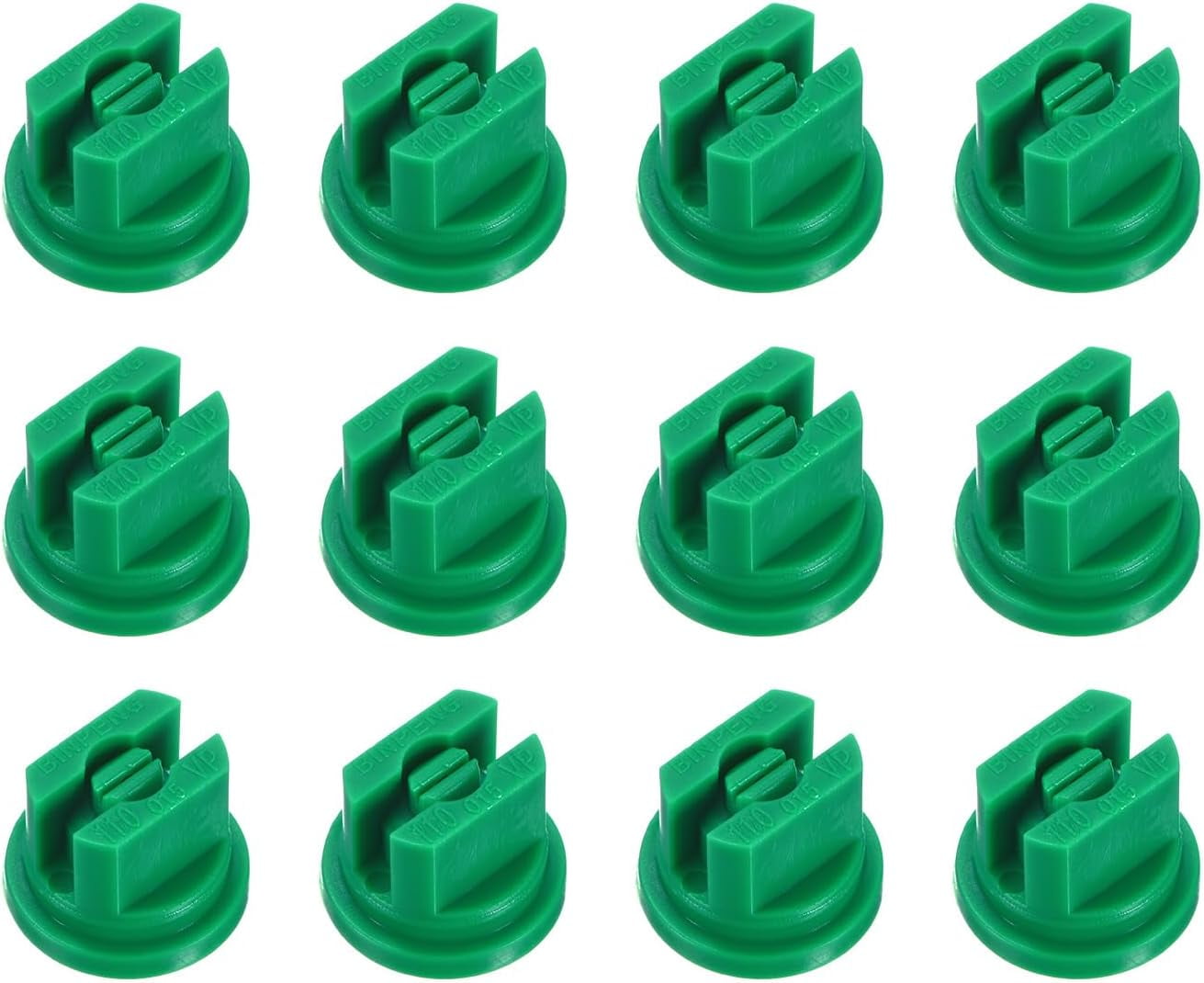 6 Stück Flache Ventilator-Sprühdüsen – 110 Grad, Kunststoff, Für Landwirtschaft & Industrie (0,15–0,6 Mm)