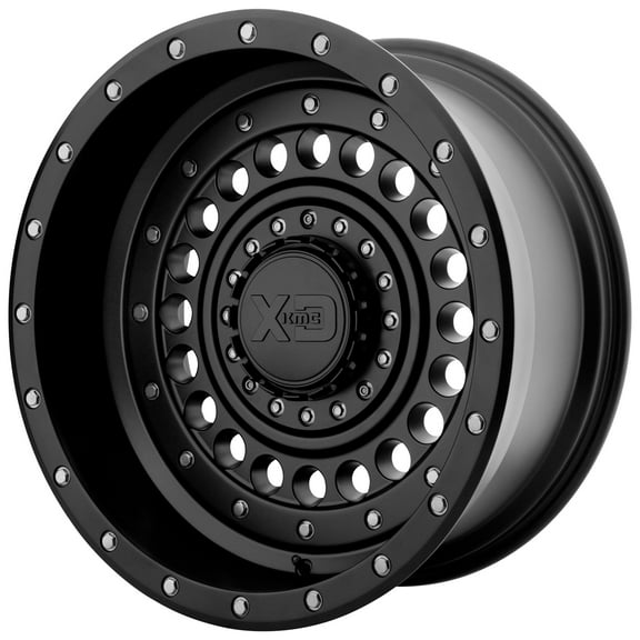 XD Aluminum Rim XD136 PANZER 17X9in Satin Black Finish, XD13679067712N