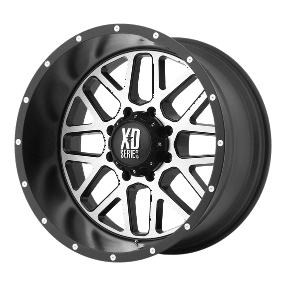 XD Aluminum Rim XD820 GRENADE 17X7.5in Satin Black Machined Face Finish, XD82077516545