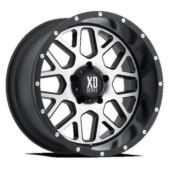 XD Aluminum Rim XD820 GRENADE 18X9in Satin Black Machined Face Finish, XD82089088518