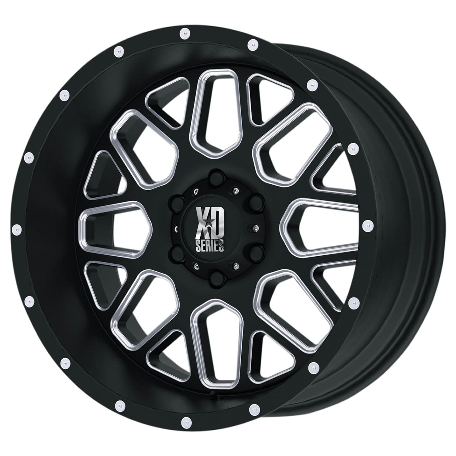 Xd Rim Keys XD Aluminum Rim XD820 GRENADE 18X9in Satin Black Milled Finish ...