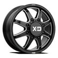 thumbnail image 1 of XD Aluminum Rim XD845 PIKE DUALLY 22X8.25in Gloss Black Milled - Front Finish, XD845282893105, 1 of 2
