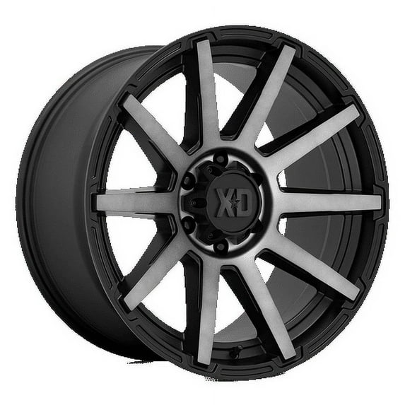 XD Aluminum Rim XD847 OUTBREAK 22X10in Satin Black with Gray Tint Finish, XD84722058412