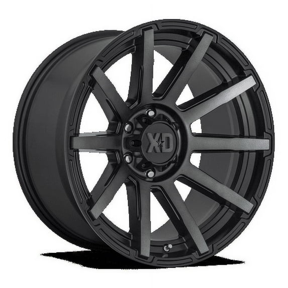 XD Aluminum Rim XD847 OUTBREAK 22X10in Satin Black with Gray Tint Finish, XD84722088412