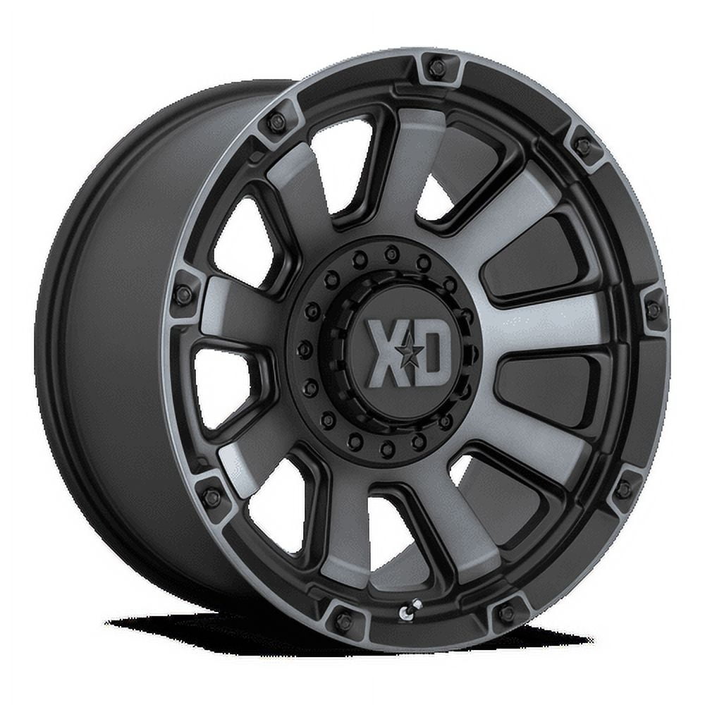 Xd Century Rims XD Aluminum Rim XD852 GAUNTLET 20X9in Satin Black with Gray Tint Finish ...