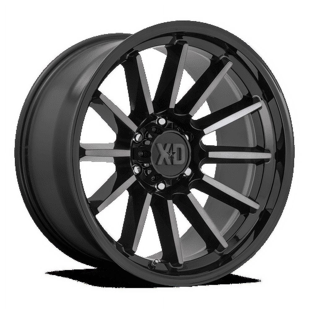 Xd Rim Keys X&D XD855 LUXE 17X9in Aluminum Rim, Gloss Black Machined, Gray Tint ...
