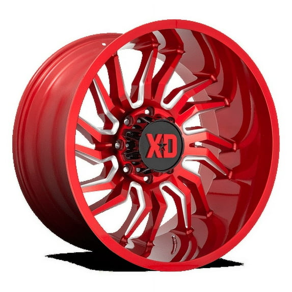 XD Aluminum Rim XD858 TENSION 20X10in Candy Red Milled Finish, XD85821063918N