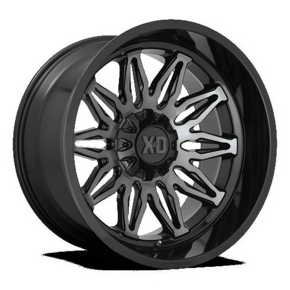 XD Aluminum Rim XD859 GUNNER 20X10in Gloss Black Machined with Gray Tint Finish, XD85921067418N