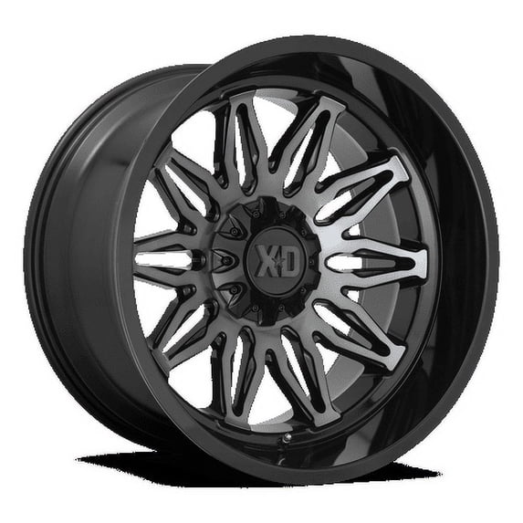 XD Aluminum Rim XD859 GUNNER 22X12in Gloss Black Machined with Gray Tint Finish, XD85922267444N