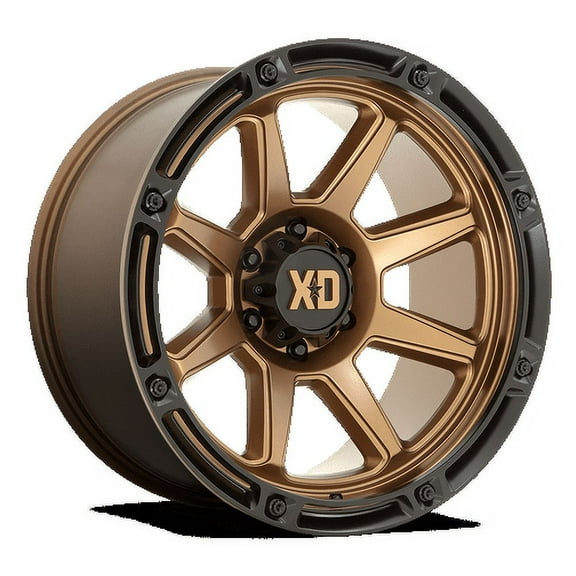 XD Aluminum Rim XD863 20X9in Matte Bronze with Black Lip Finish, XD86329050600