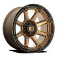 thumbnail image 1 of XD Aluminum Rim XD863 20X9in Matte Bronze with Black Lip Finish, XD86329050618, 1 of 5