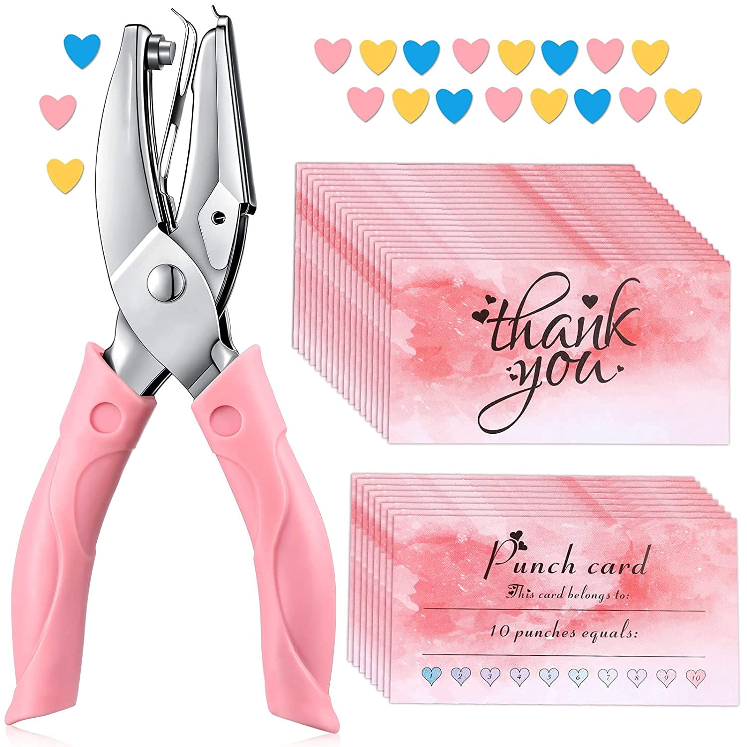 XD-Punch Card and 100 Pieces Reward Punch Card, Handheld Kit, Single ...