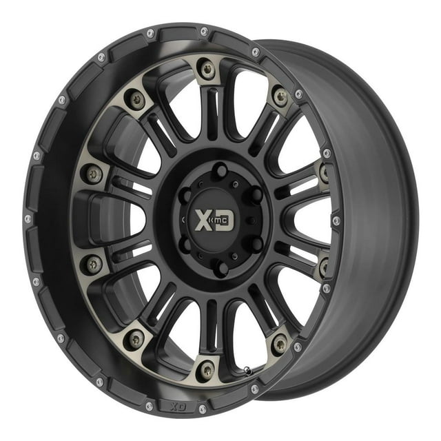 XD Wheels XD829 Hoss 2, 17X9 Wheel with 5X5.0 Bolt Pattern - Satin Black Machined Wheel with Dark Tint - XD82979050912N Wheel Rim