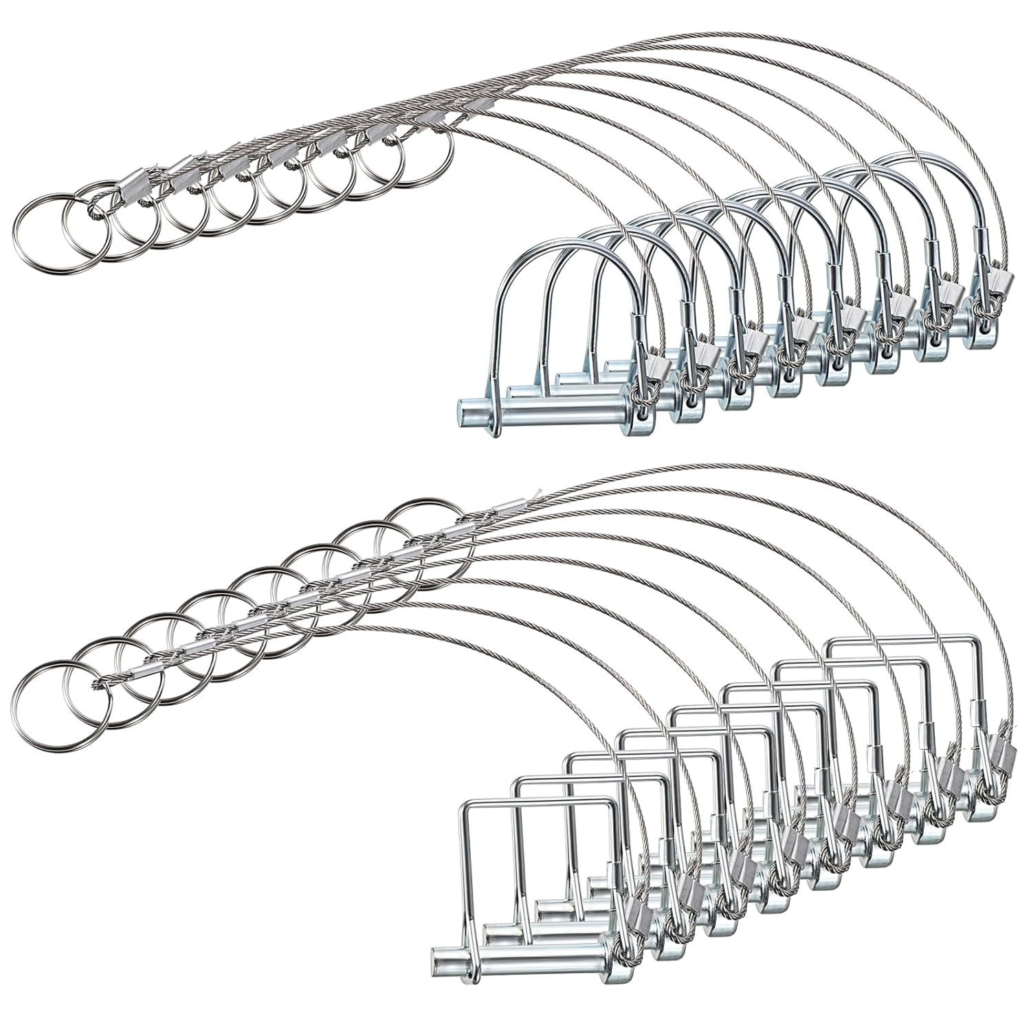 XD2-16PCS Square and Arched Trailer Coupler Pin Trailer Hitch Pin with ...