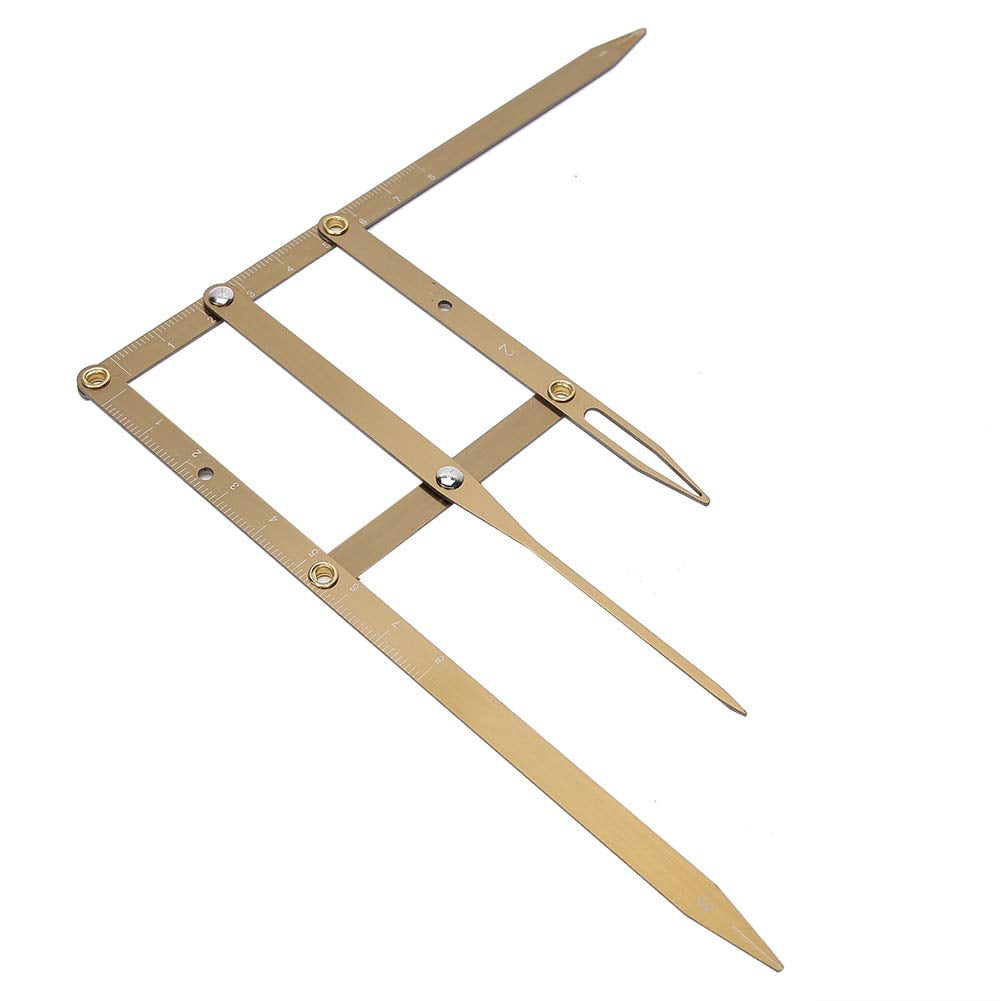 XD2-Microblading Eyebrow Ruler, Point Positioning Ruler Mini Caliper ...