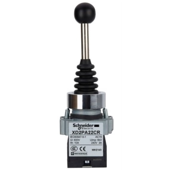 XD2PA22CR Schneider Spring Return Joystick Switch Controller 2 Position, 2NO