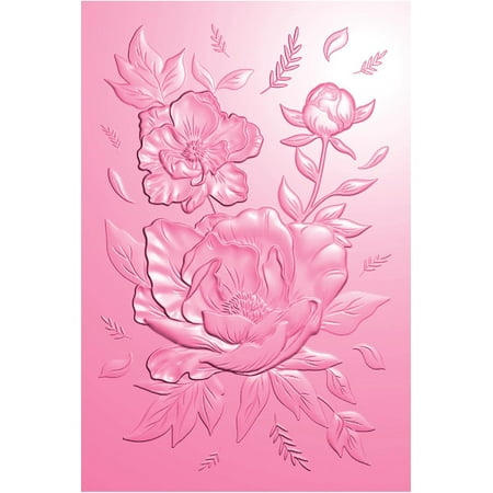 CD3-3D Embossing Folder for Card Making,Flower Clear Plastic Texture Fades Embossing Folder Template for Scrapbooking and Other Paper Craft Album Stamps DIY Decoration*3