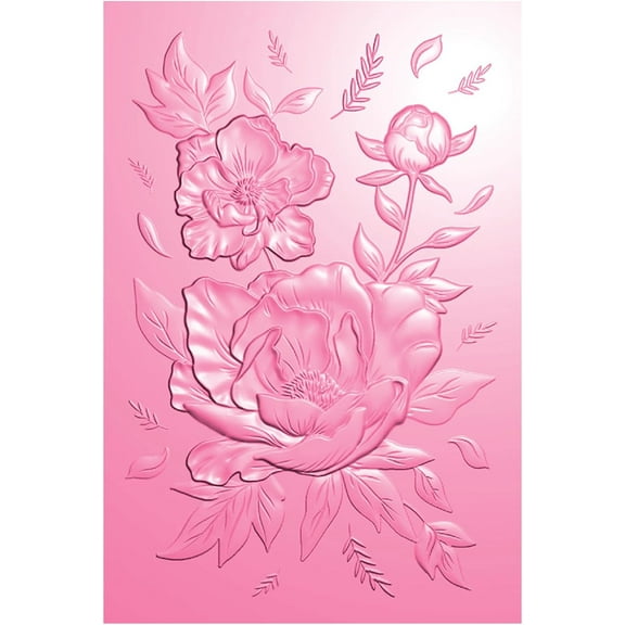 CD3-3D Embossing Folder for Card Making,Flower Clear Plastic Texture Fades Embossing Folder Template for Scrapbooking and Other Paper Craft Album Stamps DIY Decoration*3