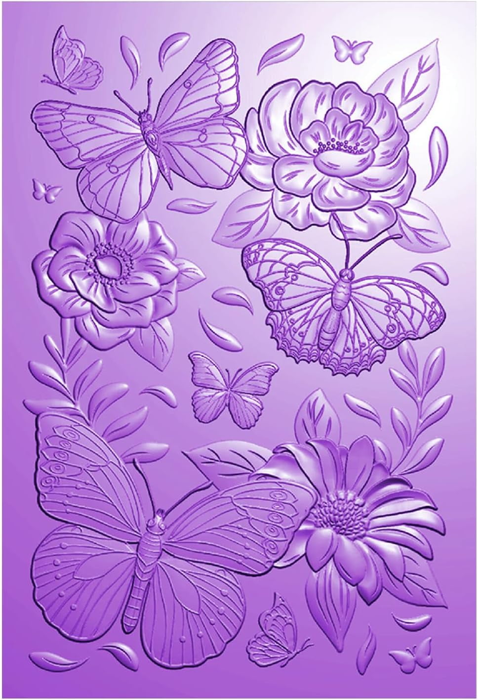 XD3-3D Embossing Folder and Matching Dies for Card Making Butterfly ...
