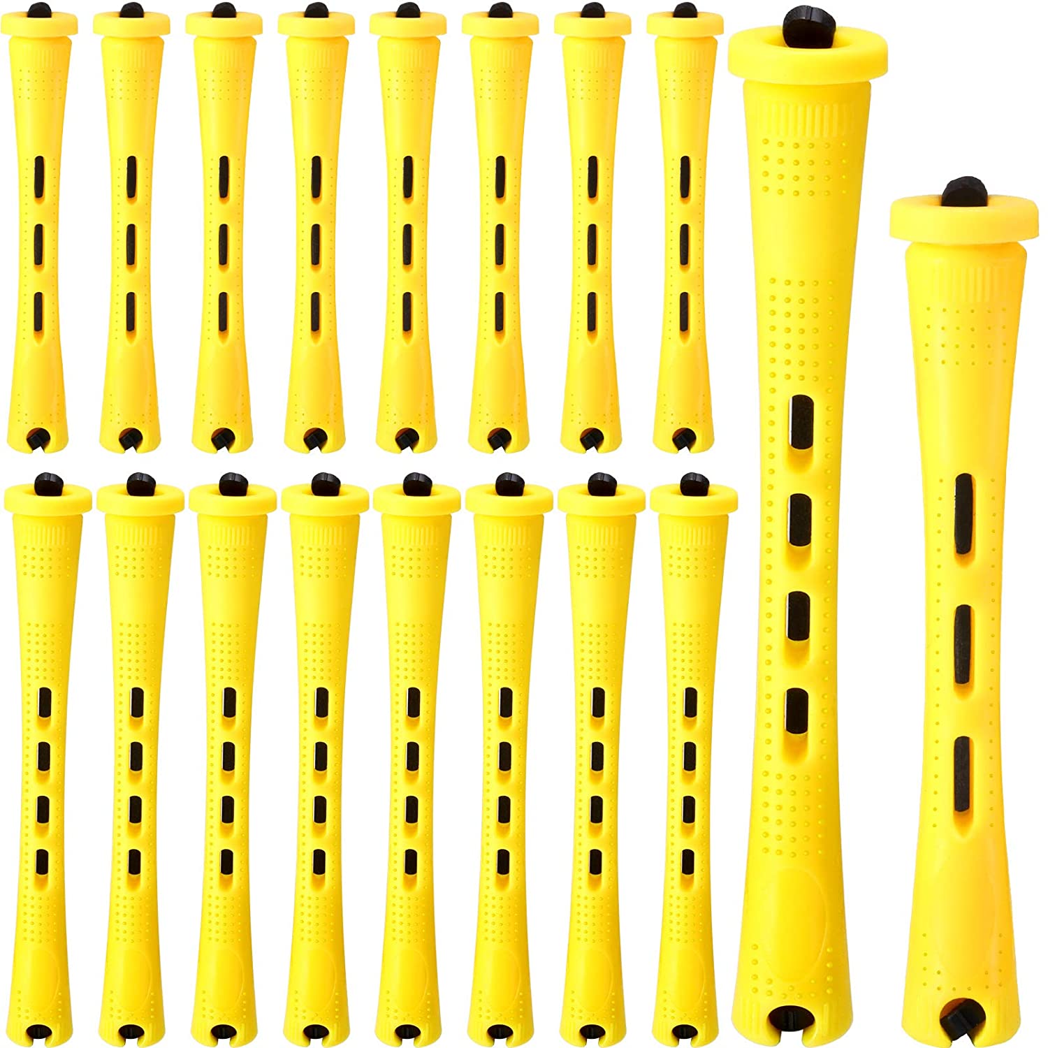 XD3-48 Pieces Hair Perm Rods 2 Sizes Plastic Cold Wave Rods Perming ...