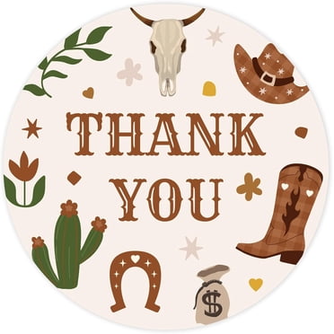 Wrapables 4" X 2" Rectangular Thank You Sealing Stickers And Labels For Packages, Boxes, Bags, Small Business, Gifts (100pcs