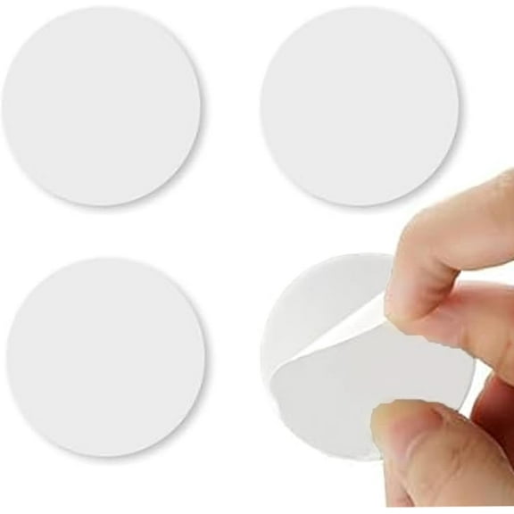 XD4-4 Pcs Adhesive Disk for Suction Cup Shower Suction Cup Adhesive Sticker Discs 80mm Circular Plastic Mounting Pads Heat Resistant Double-Sided Stickers Suction Items Coated Stick*04